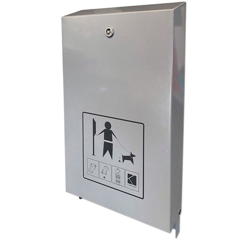 Eco Dispenser for dog bags, silver, with print