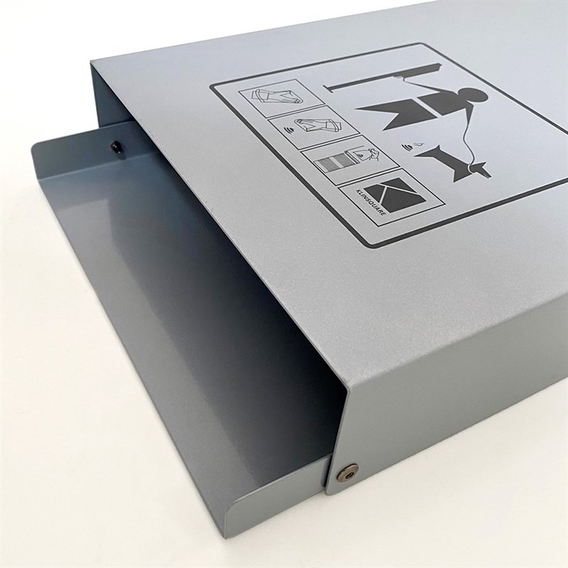 Eco Dispenser for dog bags, silver, with print