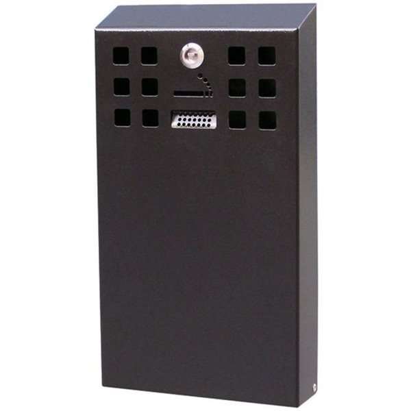 Cigarette Bin Square, for outdoor use, black, 3,3 l
