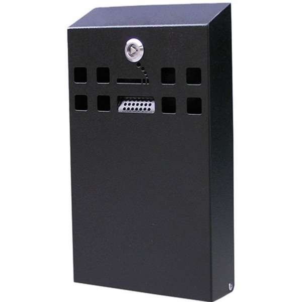 Cigarette Bin Square, for outdoor use, black, 1,6 l