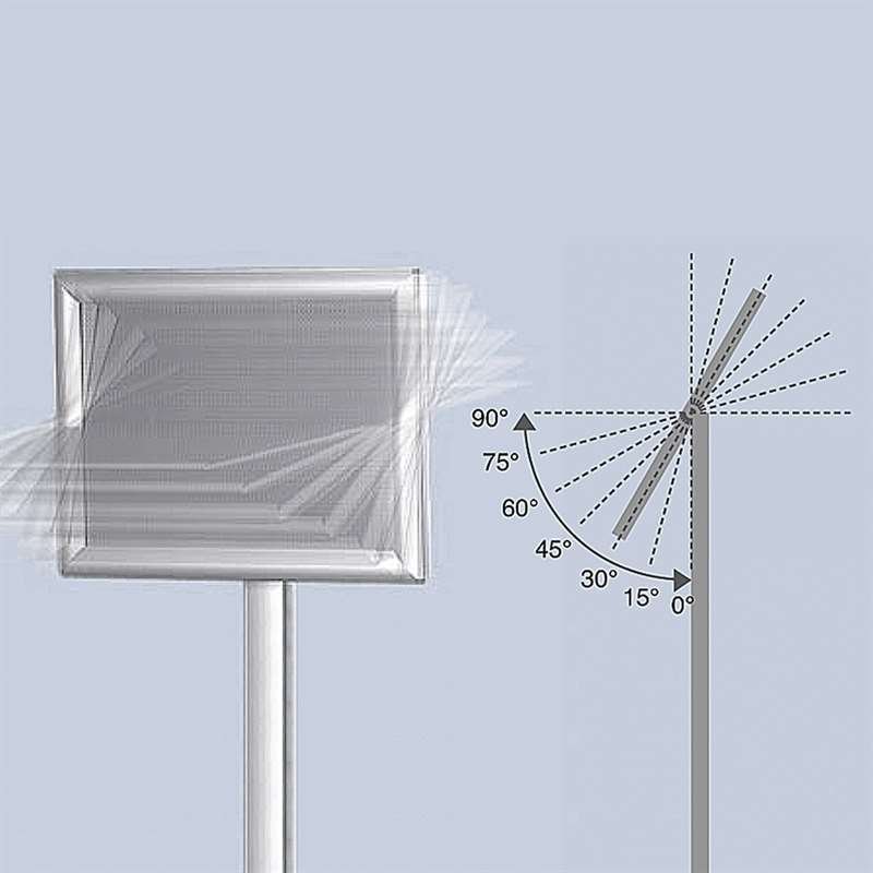 Adjustable Infoboard Flex, A2 mitred