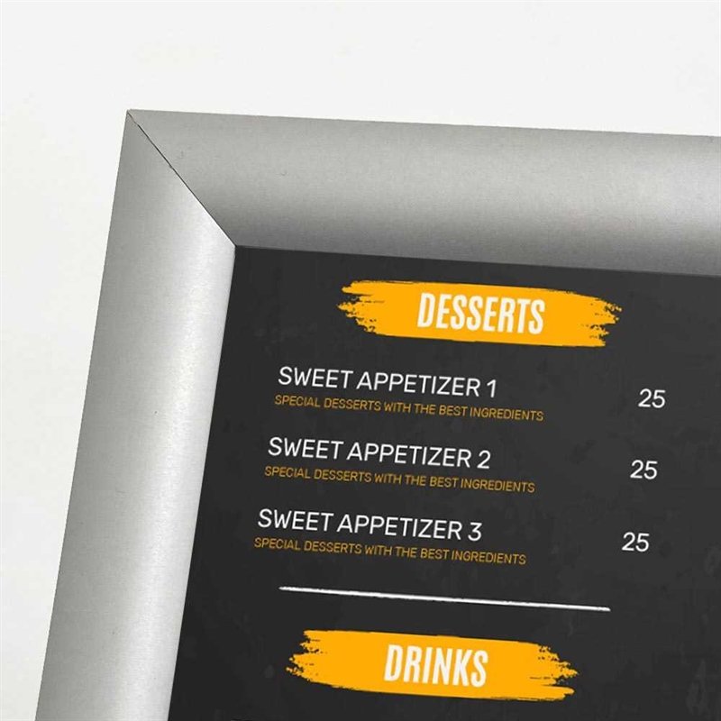 BASIC Infostand A4 black