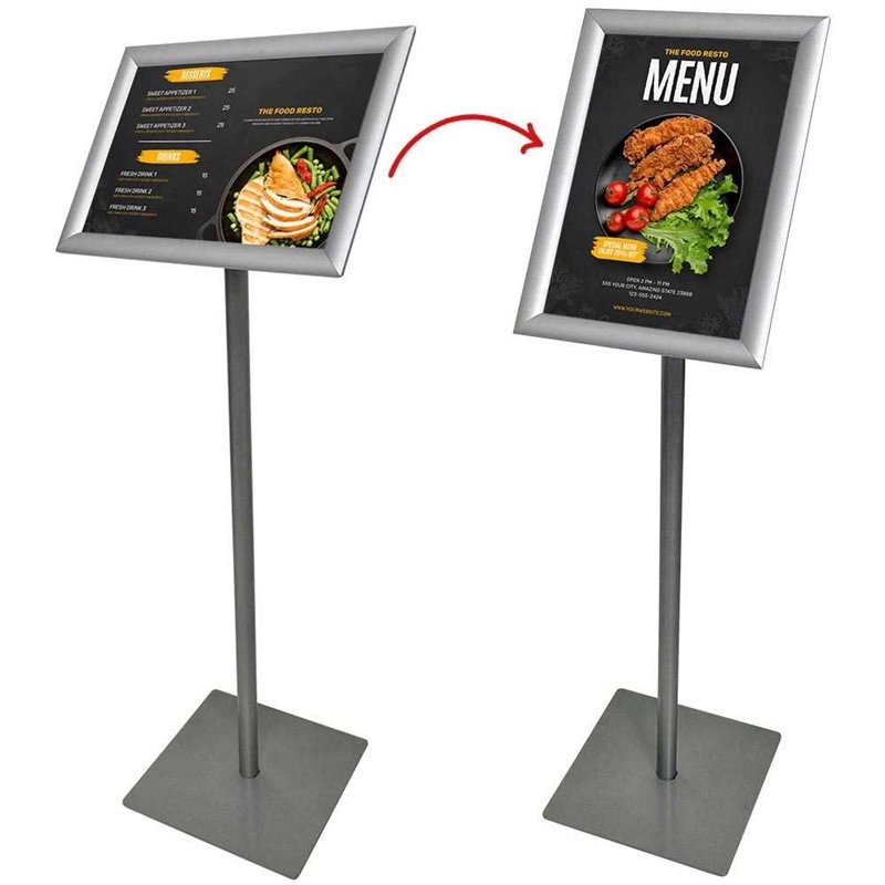 BASIC Infostand A4 silver