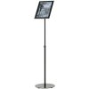 Infostand Telescopic Black  A4 #1