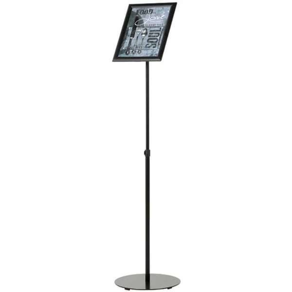 Infostand Telescopic Black  A4