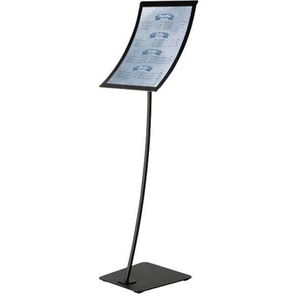 Infostand Curved Black Vertical/Horizontal  A3