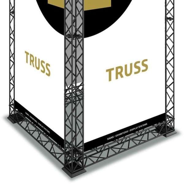 Base Regular 20 x 20 cm, for Crown Truss 10, black