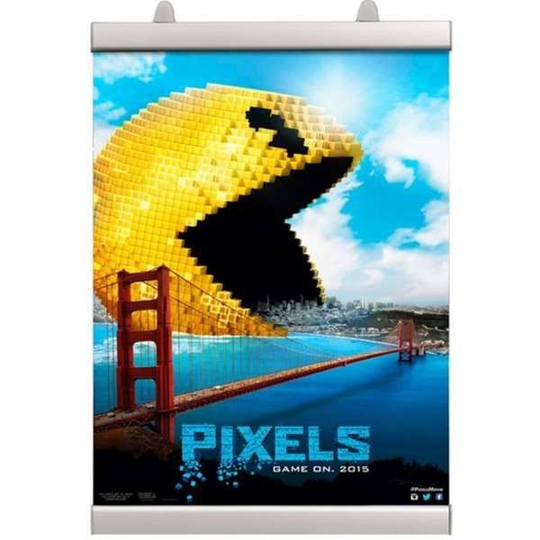 Poster-Clamp, 120 cm, alu/silver