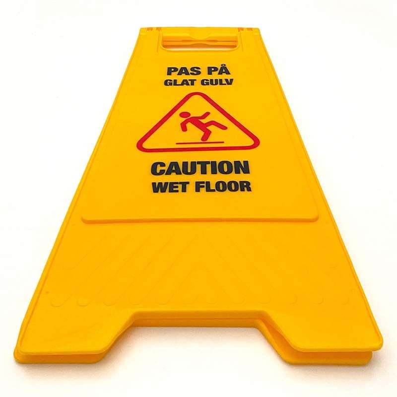 Caution Board, yellow, texted with: 