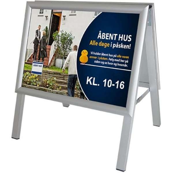 Alu-Line A3 Pavement Board, horizontal, with snap frames