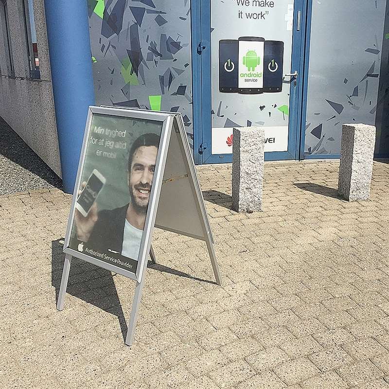 Alu-Line Standard Pavement Board, silver, A2