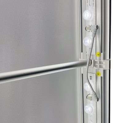 LED-Tex Light Box Stand, double sided, 85 x 200 cm