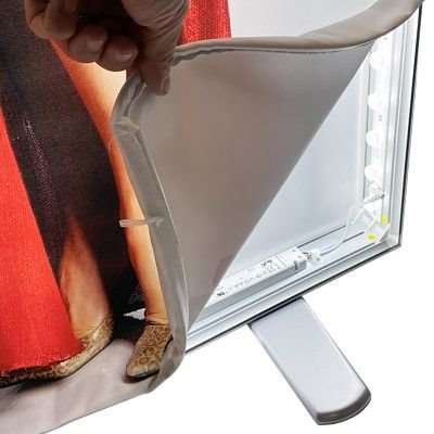 LED-Tex Light Box Stand, double sided, 85 x 200 cm