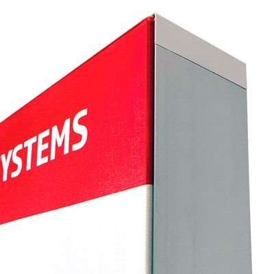 LED-Tex Light Box Stand, double sided, 85 x 200 cm