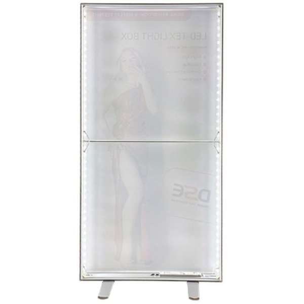 LED-Tex Light Box Stand, double sided, 100 x 250 cm