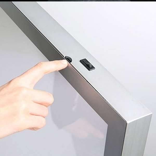 Totem LED Stand, double sided, 59,4 x 168 cm