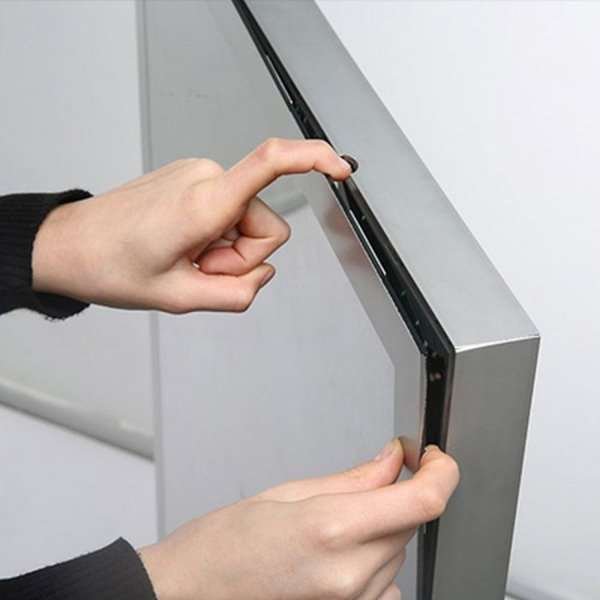 Totem LED Stand, double sided, 59,4 x 168 cm