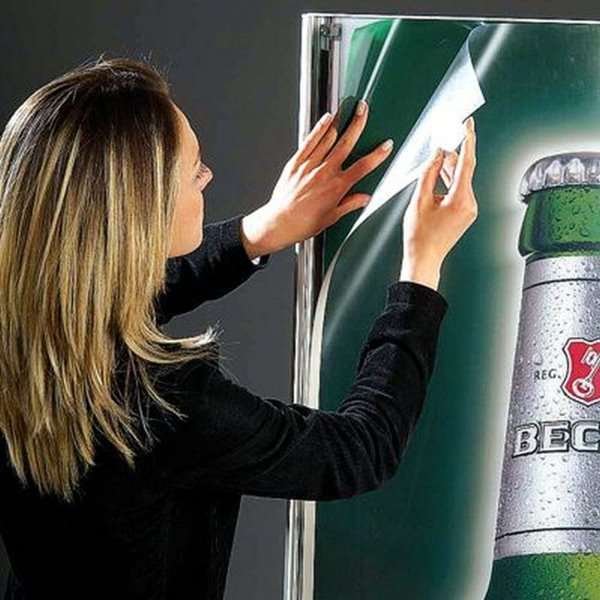 Totem Elipse Light Stand, double sided, 60 x 170 cm