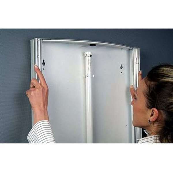 LED CONVEX LIGHTBOX 50x70cm alu