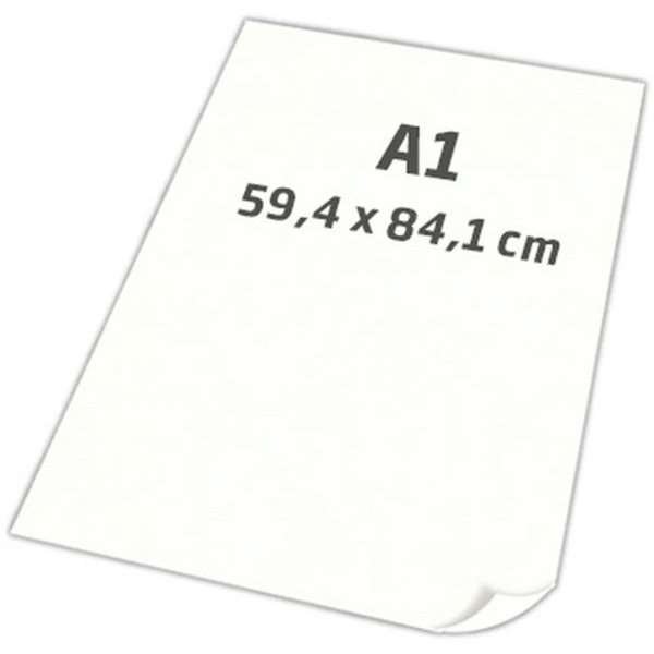 POSTER PAPER super smooth 100gr A1 white, 250 sheets