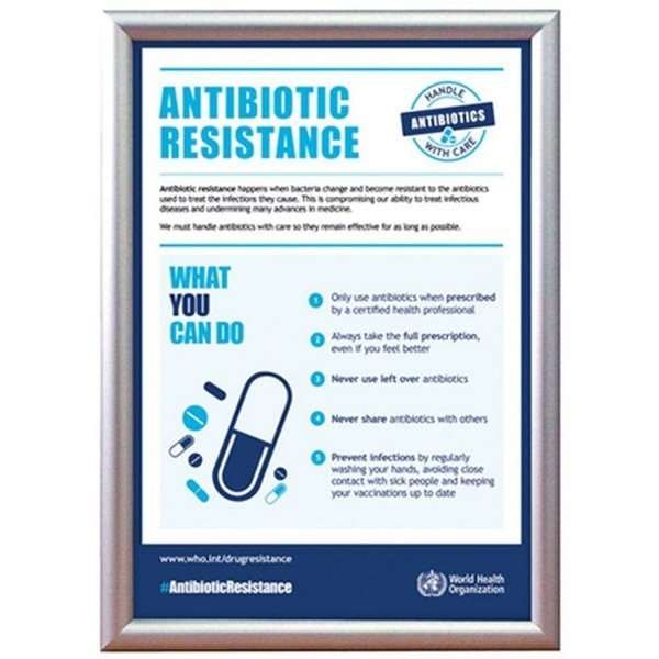 Alu snap frame 15 mm, 50 x 70, silver