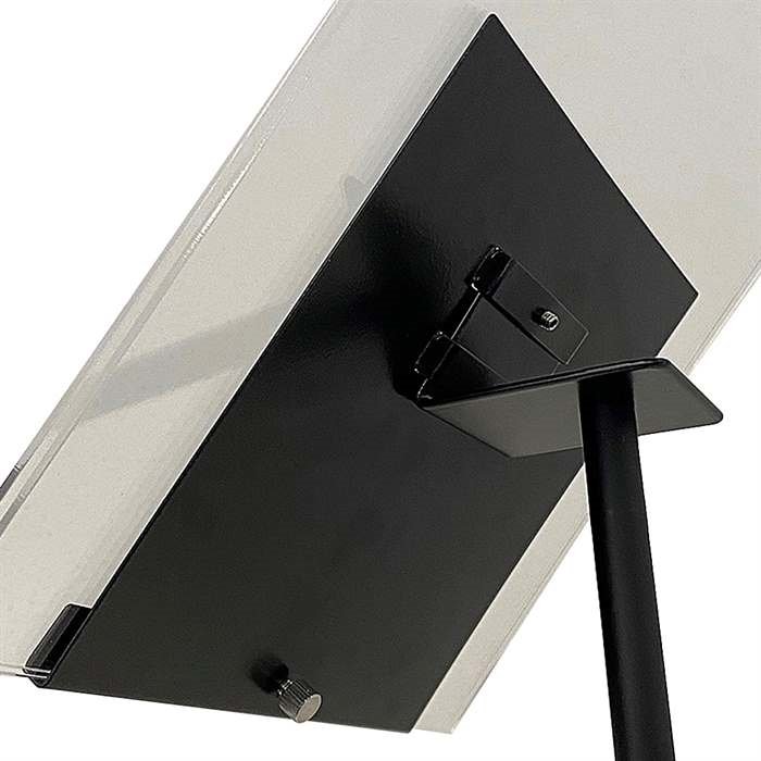 Design Stand floor, angled acrylic holder vertical A4, black
