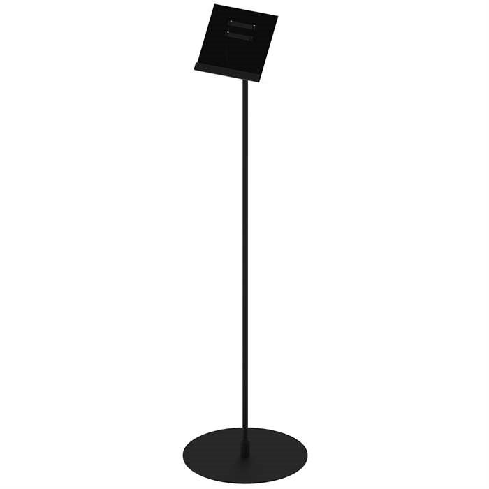 Design Stand floor, angled acrylic holder vertical A4, black