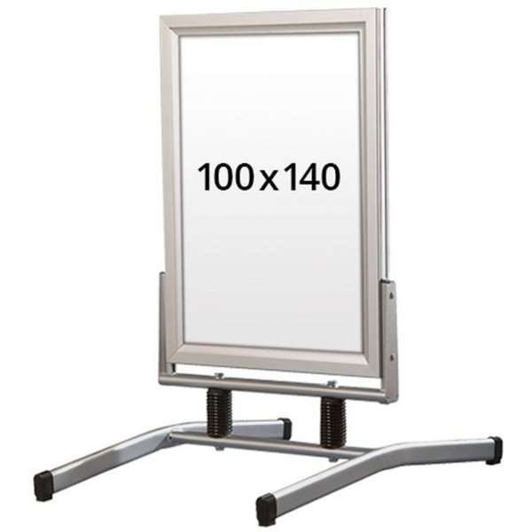 Wind-Line Lux Pavement Board, silver, 100 x 140 cm