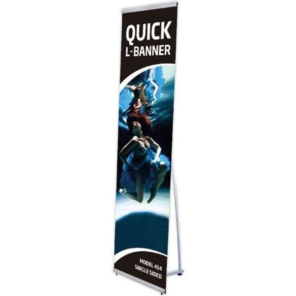 Quick L-Banner, single sided, 40 cm