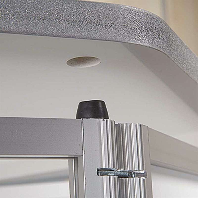 Expo Counter, 5-sided exhibition desk with white top plate