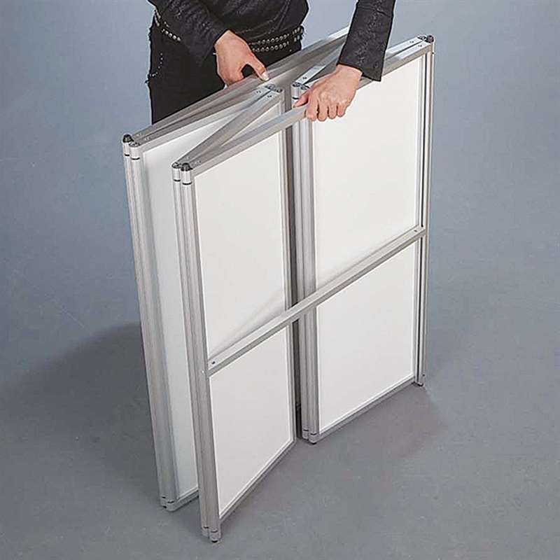 Expo Counter, 5-sided exhibition desk with white top plate