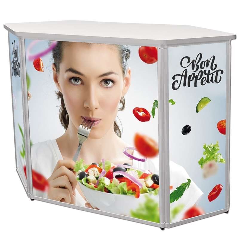 Print on PP film for Expo Counter and Curved Counter