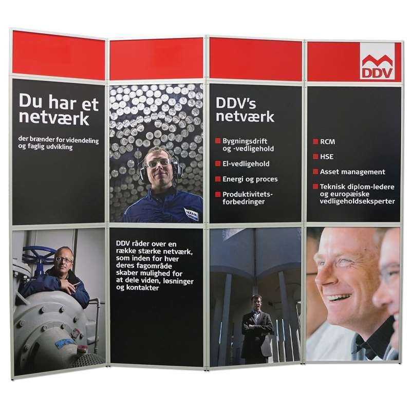 Expo Wall, 4 sections, 292 x 239 cm