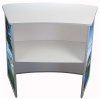 Curved Counter, exhibition desk with white top plate #2