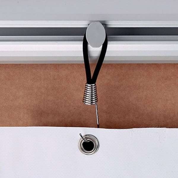 Black bungee cord with stainless steel hook, set with 40 pcs., for Omni Banner Frame #3