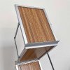 Flex Brochure stand 6 x A4, alu/wood incl. suitcase #4