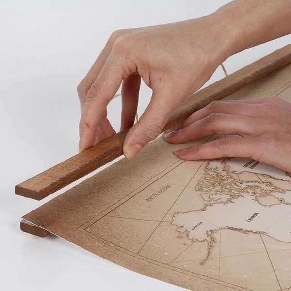 Wood Poster Hanger Magnetic, dark, 50 cm set