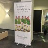 Basic Roll-up, single-sided, aluminum/silver, 85 cm, incl. banner print #14