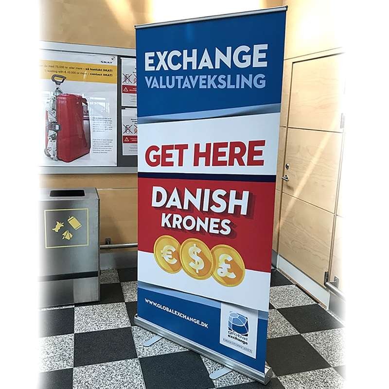 Basic Roll-up, single sided, 120 cm, alu #9