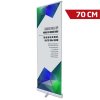 Basic Roll-up, single-sided, aluminum/silver, 70 cm, incl. banner print #1
