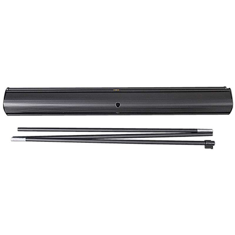 Basic Roll-up, black, single sided, 120 cm, alu