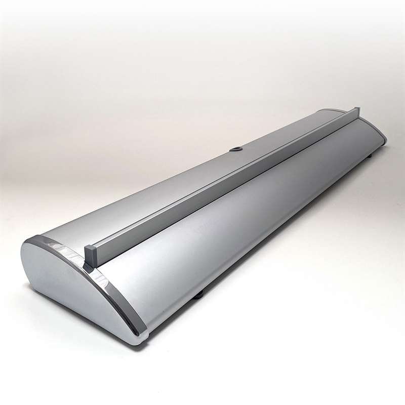 Premium Roll-up, single-sided, aluminum/silver, 100 cm, incl. banner print