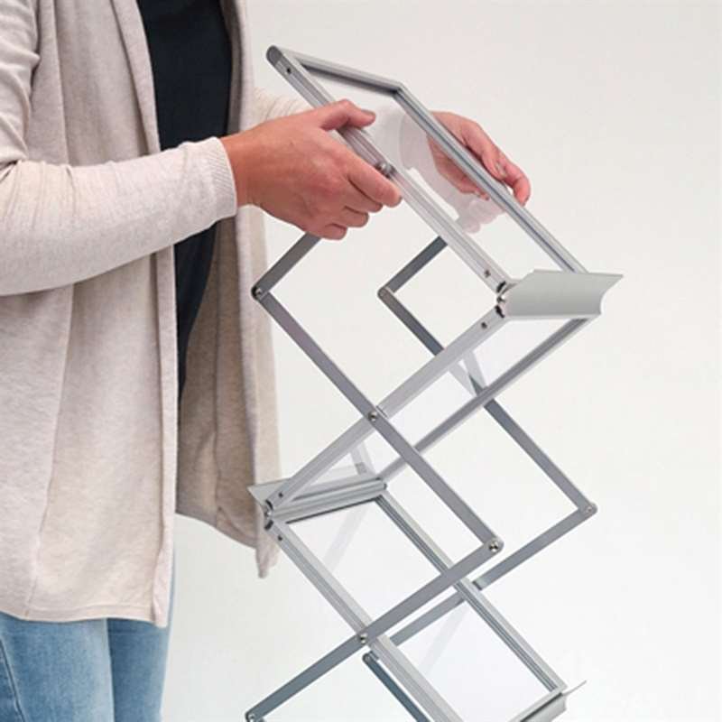 FLEX BROCHURE STAND 6 x A5 w/case