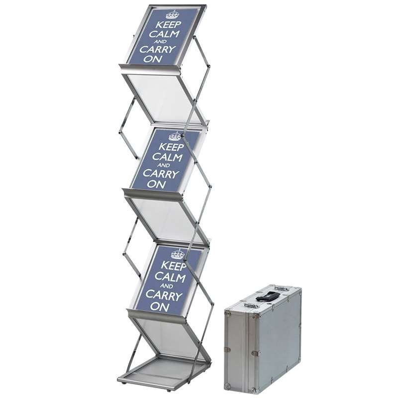 FLEX BROCHURE STAND 6 x A5 w/case