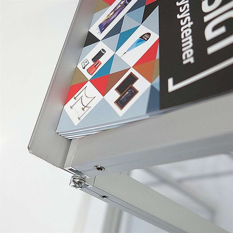 FLEX BROCHURE STAND 6 x A3 w/case