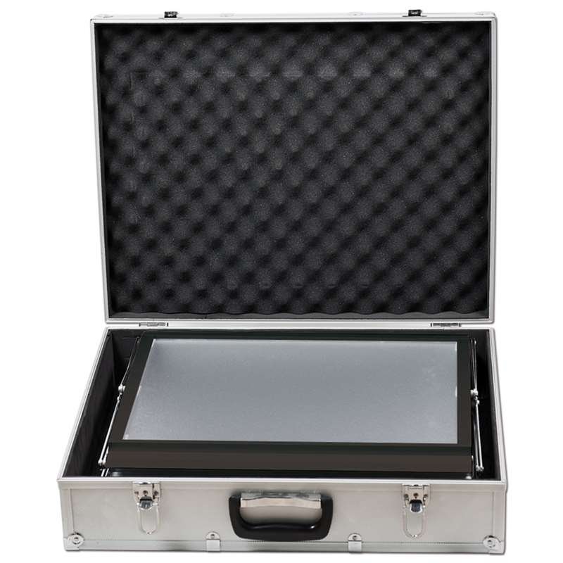 FLEX BROCHURE STAND black 6 x A3 w/case