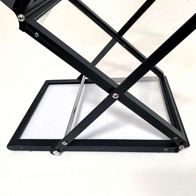 FLEX BROCHURE STAND black, 6 x A4 w/case