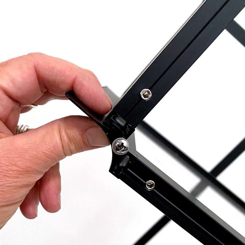 FLEX BROCHURE STAND black,  6 x A5 w/case