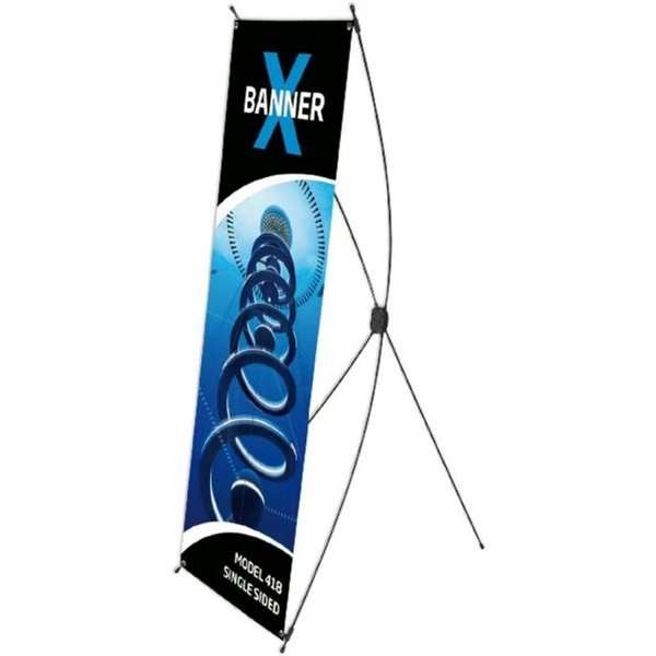 X-banner Stand, black, 55 x 150 cm