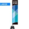 Beach flag, Outdoor Square, Large, incl. flag and Black Flag Base #1